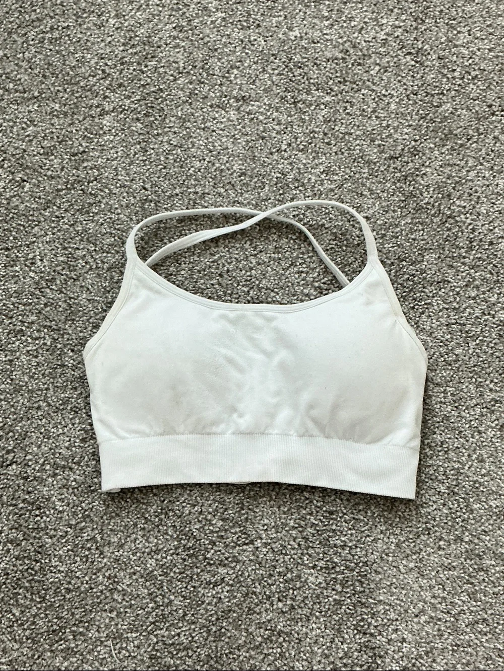 Seamless White Cross-Back NVGTN